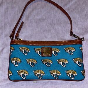 Dooney & Bourke Jacksonville Jaguar logo Wristlet